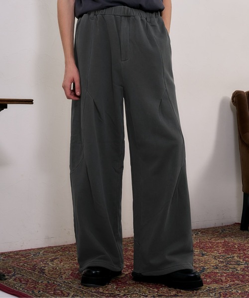 セール】【BLAYMORE】 Washed Sweat Pants / ワイドスウェットパンツ