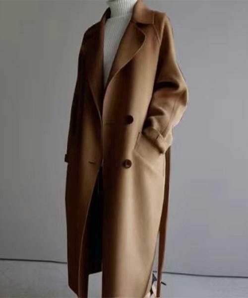 CADBURY(キャドバリー)の「テーラードチェスターコート(チェスターコート・レディース・ブラック/アイボリー/キャメル・SMALL/MEDIUM/LARGE/X-LARGE)」の3枚目の写真