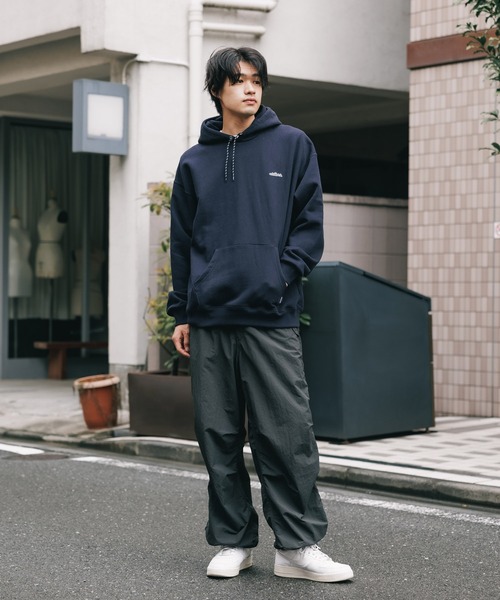 THOUSAND MILE(サウザンドマイル)の「THOUSAND MILE/サウザンドマイル PULLOVER HOODIE プルオーバーパーカー(パーカー・メンズ・ライトグレー/ネイビー/ブラック・S/M/L/XL)」の9枚目の写真