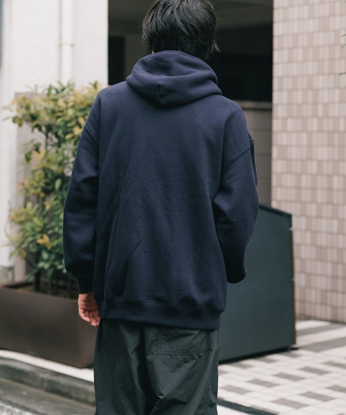 THOUSAND MILE(サウザンドマイル)の「THOUSAND MILE/サウザンドマイル PULLOVER HOODIE プルオーバーパーカー(パーカー・メンズ・ライトグレー/ネイビー/ブラック・S/M/L/XL)」の8枚目の写真