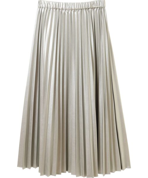 AMERICAN HOLIC（アメリカンホリック）の「フェイクレザープリーツスカート（スカート・レディース・シルバー/ブラック・M/L）」の10枚目の写真