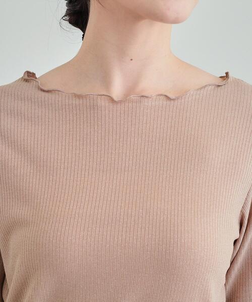 Cutie Blonde(キューティーブロンド)の「◆【高レビュー】1枚でもインナーでも きらきらメロウテレコトップス(Tシャツ/カットソー・レディース・ベージュ/ホワイト系/ブラック・01/02/03/04)」の19枚目の写真