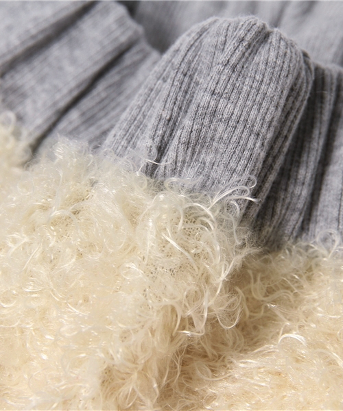 natural couture（ナチュラルクチュール）の「【natural couture NICE CLAUP】ボアタイトスカート（スカート・レディース・ネイビー/グレー/ベージュ・FREE）」の10枚目の写真