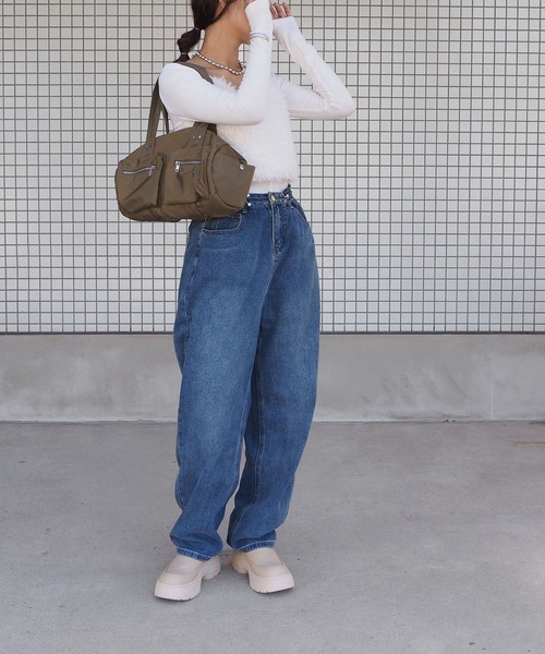 minia（ミニア）の「厚底スノーブーツ / 厚底ブーツ（ブーツ・レディース・ベージュ/ブラック・L/M/S）」の9枚目の写真