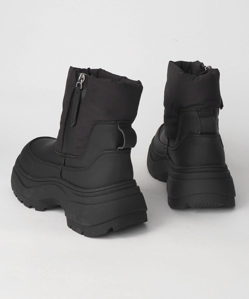 minia（ミニア）の「厚底スノーブーツ / 厚底ブーツ（ブーツ・レディース・ベージュ/ブラック・L/M/S）」の13枚目の写真