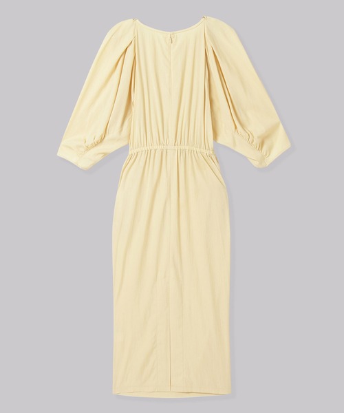 THINGS THAT MATTER（シングス ザット マター）の「VISCOSE VOLUME SLEEVE LONG DRESS / ビスコースボリュームスリーブロングドレス（ドレス・レディース・サックスブルー/イエロー・FREE）」の11枚目の写真