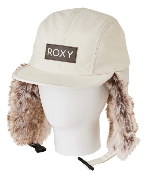 ROXY（ロキシー）の「ROXY SNOWY HAT/ロキシー防水コーティングロゴフライトキャップ（キャップ・レディース・ブラック/ホワイト・FREE）」の3枚目の写真