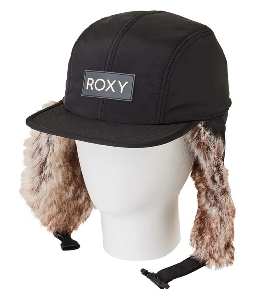 ROXY（ロキシー）の「ROXY SNOWY HAT/ロキシー防水コーティングロゴフライトキャップ（キャップ・レディース・ブラック/ホワイト・FREE）」の4枚目の写真