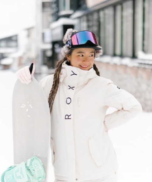 ROXY（ロキシー）の「ROXY SNOWY HAT/ロキシー防水コーティングロゴフライトキャップ（キャップ・レディース・ブラック/ホワイト・FREE）」の11枚目の写真