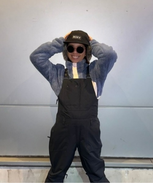 ROXY（ロキシー）の「ROXY SNOWY HAT/ロキシー防水コーティングロゴフライトキャップ（キャップ・レディース・ブラック/ホワイト・FREE）」の6枚目の写真