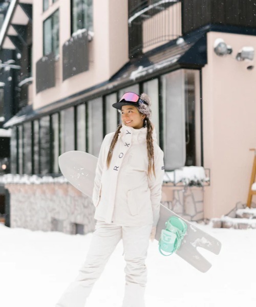 ROXY（ロキシー）の「ROXY SNOWY HAT/ロキシー防水コーティングロゴフライトキャップ（キャップ・レディース・ブラック/ホワイト・FREE）」の8枚目の写真