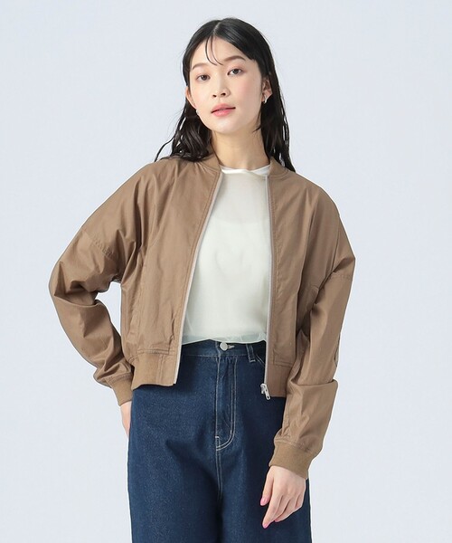 BEAMS HEART ブルゾン ジャンパー ファー ブラック レディース 1
