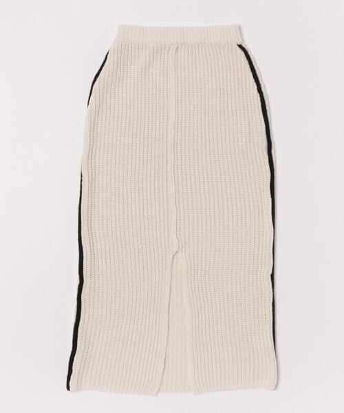 esutoreja（エストレジャ）の「ラインニットスカート（スカート・レディース・グレー/アイボリー・FREE）」の11枚目の写真