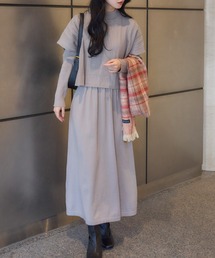 【Pillini/ピリーニ】細ケーブルトップス×ニットワンピース