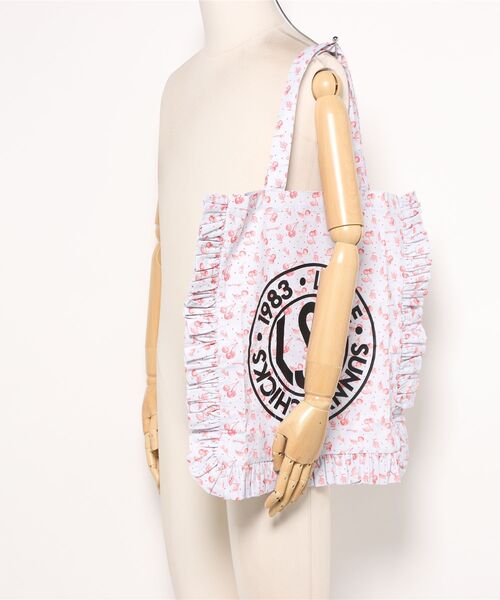Little sunny bite(リトルサニーバイト)の「【8】【Little Sunny Bite】LSB Logo frill tote bag(トートバッグ・レディース・マルチ・FREE)」の5枚目の写真