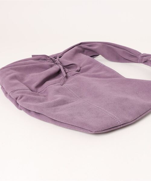 TINA：JOJUN（ティーナジョジュン）の「フェイクスエード サークルハンドバッグ TINA：JOJUN（ハンドバッグ・レディース・パープル/ブラウン・F）」の16枚目の写真