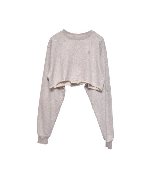 トレーナー スウェット 「Nora Lily」「elle」Damage Cut Top レディース セール】【Nora Lily】「elle」Damage Cut Top（スウェット