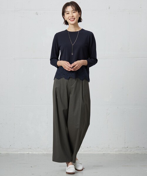 J.PRESS Ladies(J.プレス レディス)の「【WEB限定カラーあり・洗える】RACY DECOR ニット(ニット/セーター・レディース・ネイビー系/ライトグレー系/ホワイト系・SMALL)」の20枚目の写真