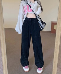 MAISON DE THERESE | コールテン　ハイウエストストレートパンツ(その他パンツ)