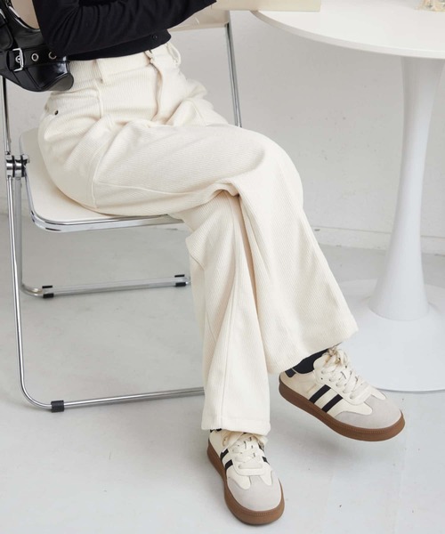 MAISON DE THERESE（メゾン ド テレーズ）の「コールテン　ハイウエストストレートパンツ（その他パンツ・レディース・ブラック/アイボリー/ブラウン・S/M/L）」の15枚目の写真