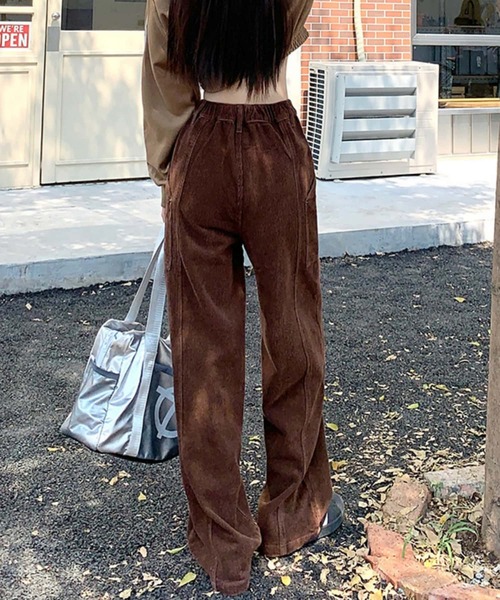 MAISON DE THERESE（メゾン ド テレーズ）の「コールテン　ハイウエストストレートパンツ（その他パンツ・レディース・ブラック/アイボリー/ブラウン・S/M/L）」の22枚目の写真