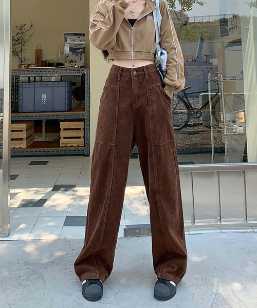 MAISON DE THERESE（メゾン ド テレーズ）の「コールテン　ハイウエストストレートパンツ（その他パンツ・レディース・ブラック/アイボリー/ブラウン・S/M/L）」の18枚目の写真