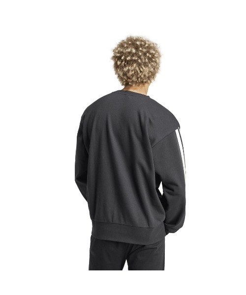 adidas(アディダス)の「アディダス adidas エッセンシャルズ スリーストライプス フレンチテリースウェット(スウェット・メンズ・グレー/グレー×ホワイト/ブラック・S/M/L/LL/3L)」の12枚目の写真