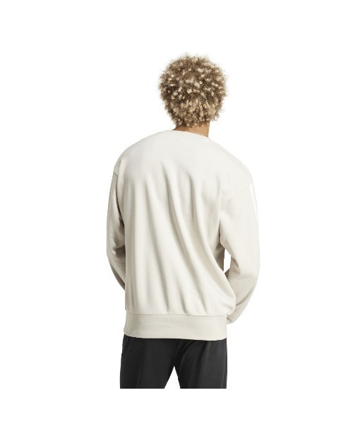 adidas(アディダス)の「アディダス adidas エッセンシャルズ スリーストライプス フレンチテリースウェット(スウェット・メンズ・グレー/グレー×ホワイト/ブラック・S/M/L/LL/3L)」の16枚目の写真