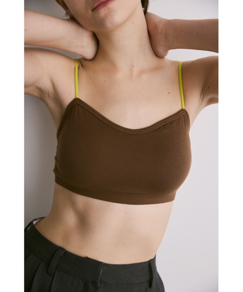 un/neu（アンノイ）の「バイカラーストラップカップ付きインナー（キャミソール・レディース・ブラック/グレー/ブラウン/ホワイト・FREE）」の21枚目の写真