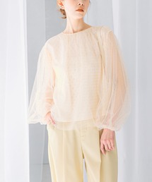 URBAN RESEARCH ROSSO WOMEN | ラメチュールギャザーブラウス(シャツ/ブラウス)