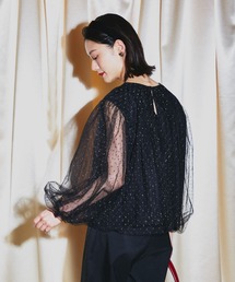 URBAN RESEARCH ROSSO WOMEN | ラメチュールギャザーブラウス(シャツ/ブラウス)