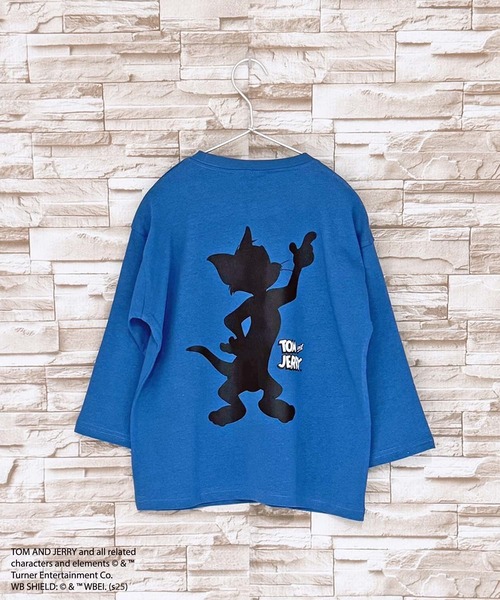 Tom＆Jerry（トムアンドジェリー）の「キッズ トムジェリ BIGロンT TOM&JERRY（Tシャツ/カットソー・キッズ・グレー系その他/ブラック/ベージュ系その他/ホワイト系その他/ダークブルー/ネイビー/オレンジ/オートミール/グレー系その他3/グレー系その他2/ブルー系その他/ブラック系その他/ダークグリーン/杢グレー/オフホワイト/チャコールグレー・130cm/120cm/150cm/140cm/110cm/160cm）」の14枚目の写真