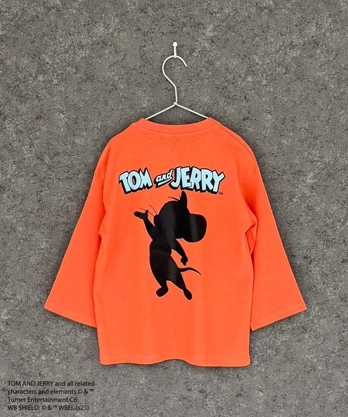 Tom＆Jerry（トムアンドジェリー）の「キッズ トムジェリ BIGロンT TOM&JERRY（Tシャツ/カットソー・キッズ・グレー系その他/ブラック/ベージュ系その他/ホワイト系その他/ダークブルー/ネイビー/オレンジ/オートミール/グレー系その他3/グレー系その他2/ブルー系その他/ブラック系その他/ダークグリーン/杢グレー/オフホワイト/チャコールグレー・130cm/120cm/150cm/140cm/110cm/160cm）」の19枚目の写真