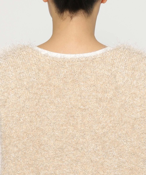 ラメシャギーベスト 284592（ニット/セーター）｜LOWRYS FARM