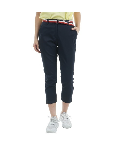 TOMMY HILFIGER GOLF（トミー ヒルフィガー ゴルフ）の「ﾍﾞﾙﾃｯﾄﾞﾂｲﾙ 3/4ﾊﾟﾝﾂ（その他パンツ・レディース・サンドベージュ/ネイビー/ホワイト/ブラック・L/M/LL/S）」の4枚目の写真