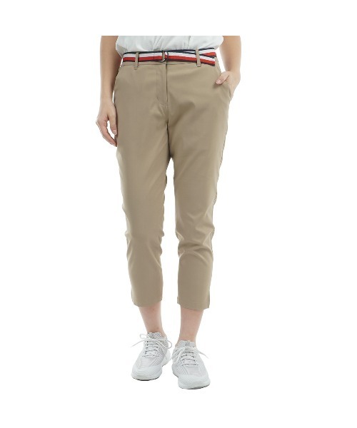 TOMMY HILFIGER GOLF（トミー ヒルフィガー ゴルフ）の「ﾍﾞﾙﾃｯﾄﾞﾂｲﾙ 3/4ﾊﾟﾝﾂ（その他パンツ・レディース・サンドベージュ/ネイビー/ホワイト/ブラック・L/M/LL/S）」の3枚目の写真