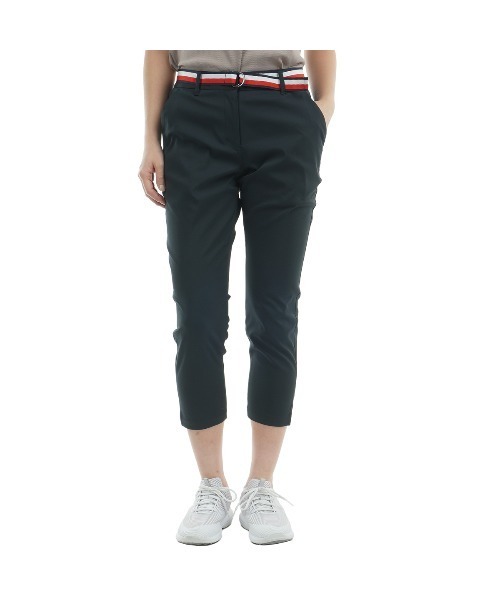 TOMMY HILFIGER GOLF（トミー ヒルフィガー ゴルフ）の「ﾍﾞﾙﾃｯﾄﾞﾂｲﾙ 3/4ﾊﾟﾝﾂ（その他パンツ・レディース・サンドベージュ/ネイビー/ホワイト/ブラック・L/M/LL/S）」の2枚目の写真