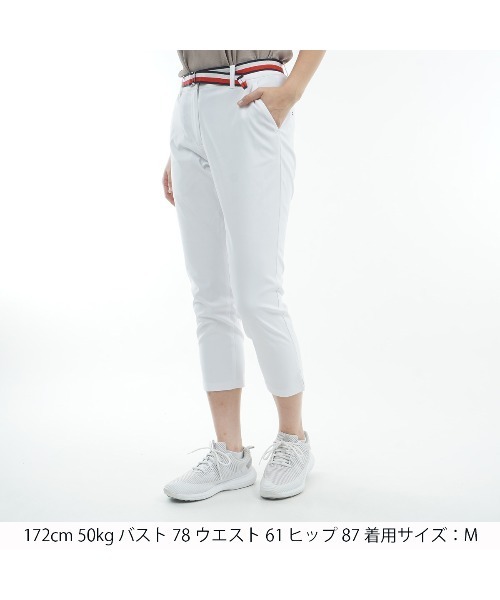 TOMMY HILFIGER GOLF（トミー ヒルフィガー ゴルフ）の「ﾍﾞﾙﾃｯﾄﾞﾂｲﾙ 3/4ﾊﾟﾝﾂ（その他パンツ・レディース・サンドベージュ/ネイビー/ホワイト/ブラック・L/M/LL/S）」の5枚目の写真