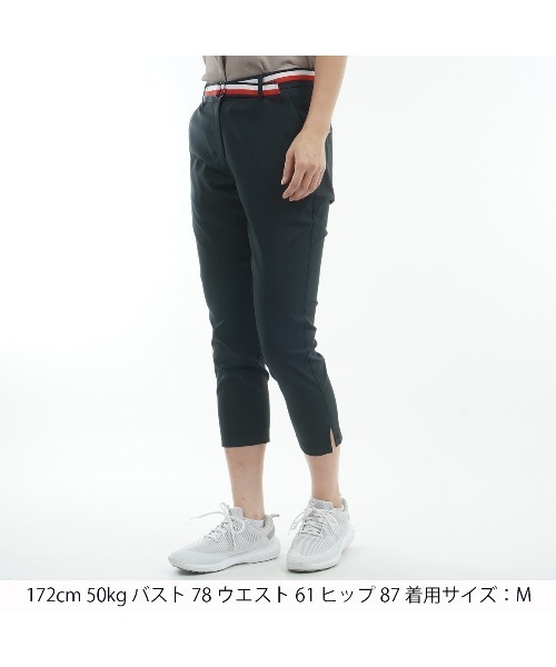 TOMMY HILFIGER GOLF（トミー ヒルフィガー ゴルフ）の「ﾍﾞﾙﾃｯﾄﾞﾂｲﾙ 3/4ﾊﾟﾝﾂ（その他パンツ・レディース・サンドベージュ/ネイビー/ホワイト/ブラック・L/M/LL/S）」の7枚目の写真
