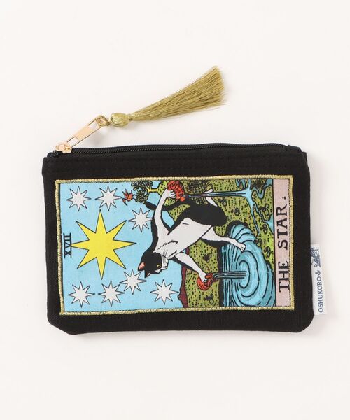 欧州航路(オウシュウコウロ)の「【欧州航路】オーガニックコットン キャットタロットポーチ(ポーチ・レディース・ブラック/グレー/ナチュラル・FREE)」の5枚目の写真