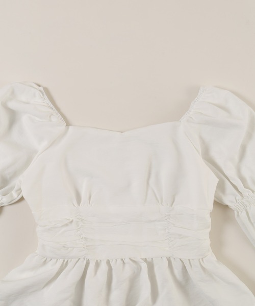 PHILLY(フィリー)の「【PHILLY】キャンディスリーブショートブラウス(シャツ/ブラウス・レディース・グレー/ホワイト・FREE)」の12枚目の写真