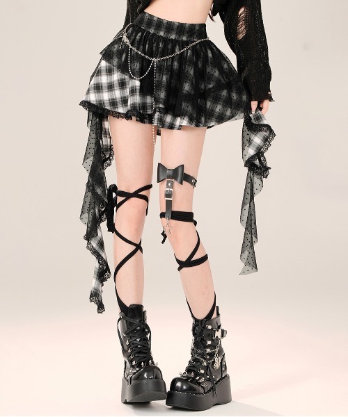 Y2K イレヘムレー チェック柄ススカート（スカート）｜gossip