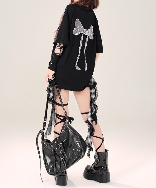 gossip！ロサンゼルス（ゴシップロサンゼルス）の「Y2K イレヘムレー チェック柄ススカート（スカート・レディース・チェック・M/L）」の12枚目の写真