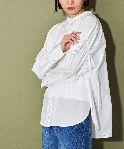 試着のみ♡LIten♡リテン♡シャーリングブラウス♡ タグ付き新品 Liten リテン シャーリングブラウス ブラック