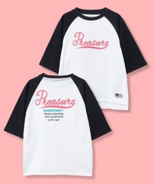NAVY（ネイビー）の「NAVY USコットン よれにくい ルーズシルエット5分袖ラグラン シャツ（Tシャツ/カットソー・キッズ）」