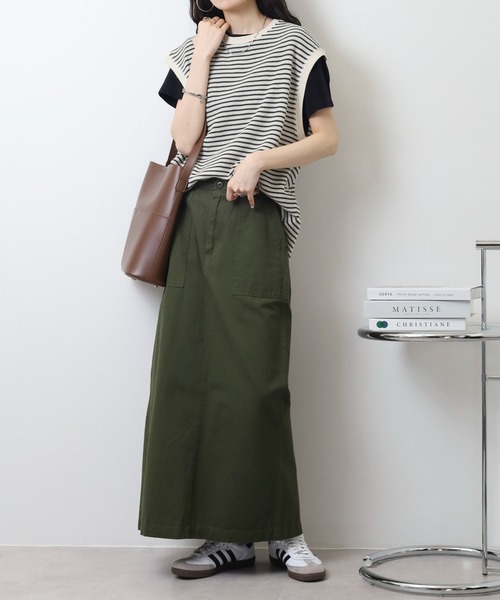 JEMORGAN(ジェーイーモーガン)の「JEMORGAN ワッフルボーダーベスト(ベスト・メンズ・ナチュラル/杢グレー/ネイビー・M/XL/L)」の15枚目の写真