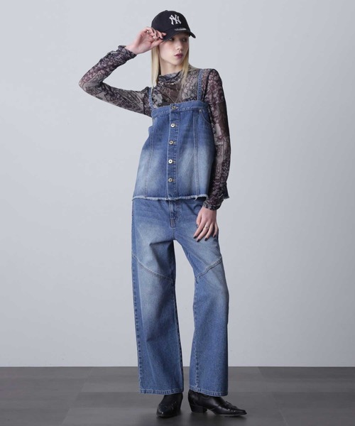 ROSE BUD（ローズバッド）の「2WAYデニムビスチェ（ベスト・レディース・ネイビー/グレー・ONE SIZE）」の19枚目の写真