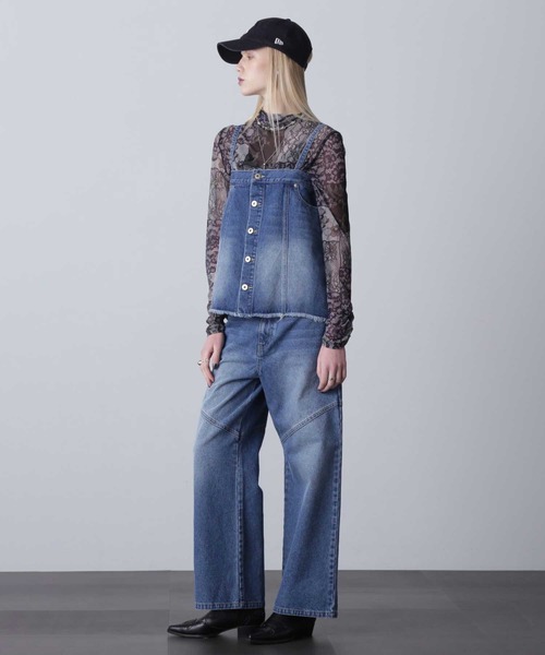 ROSE BUD（ローズバッド）の「2WAYデニムビスチェ（ベスト・レディース・ネイビー/グレー・ONE SIZE）」の18枚目の写真