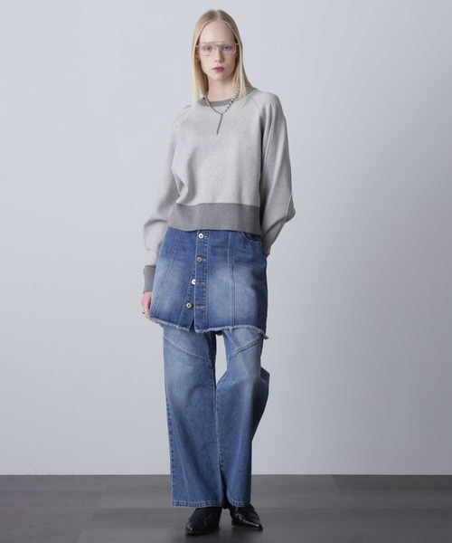 ROSE BUD（ローズバッド）の「2WAYデニムビスチェ（ベスト・レディース・ネイビー/グレー・ONE SIZE）」の16枚目の写真