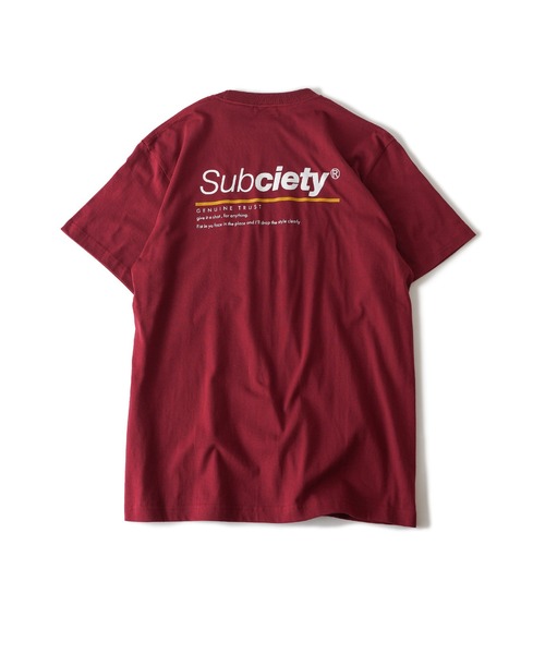 Subciety(サブサエティ)の「Trust tee(Tシャツ/カットソー・メンズ・スミクロ/ホワイト/バーガンディー/ブラック・SMALL/MEDIUM/LARGE/X-LARGE/XX-LARGE)」の18枚目の写真
